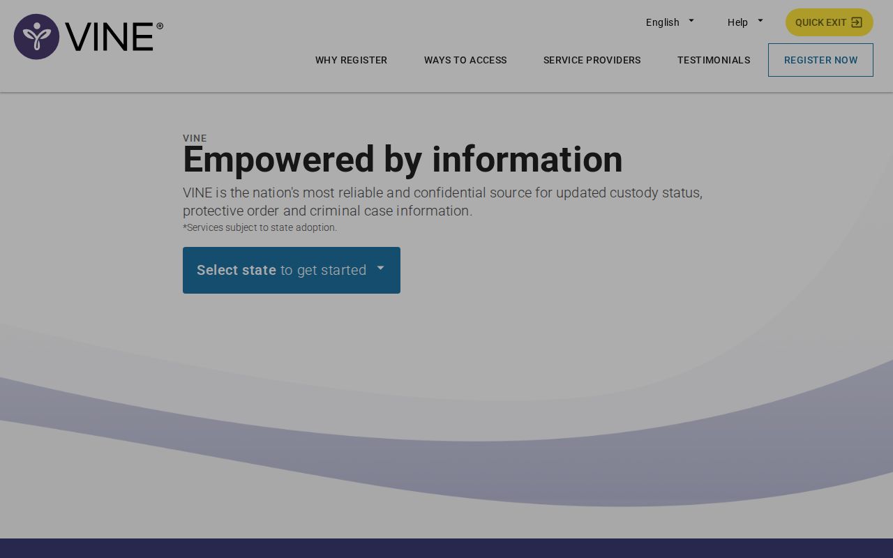 Lafayette County VINELink release check interface for Missouri